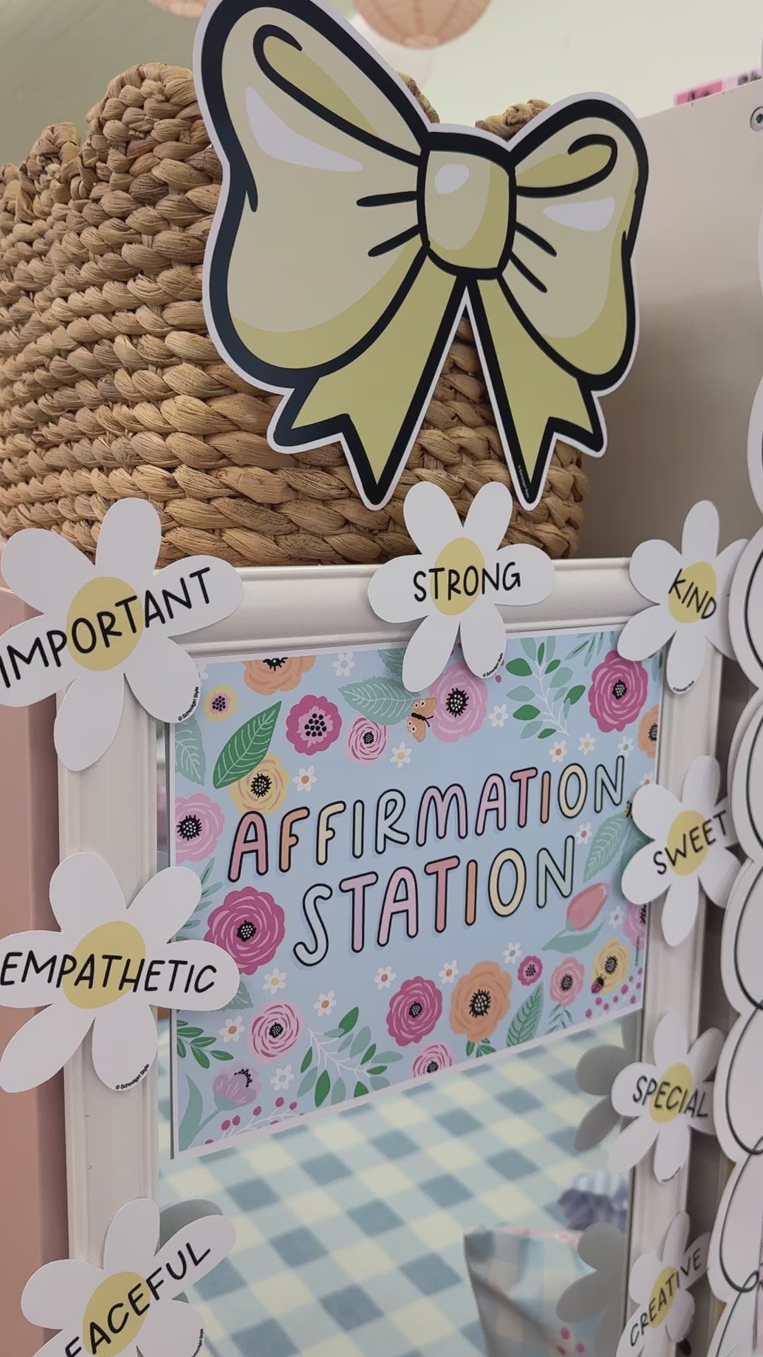 pastel affirmation station daisies 