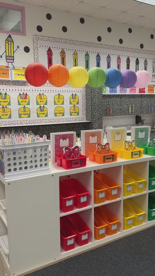 Printable Rainbow Color Coding Your Classroom