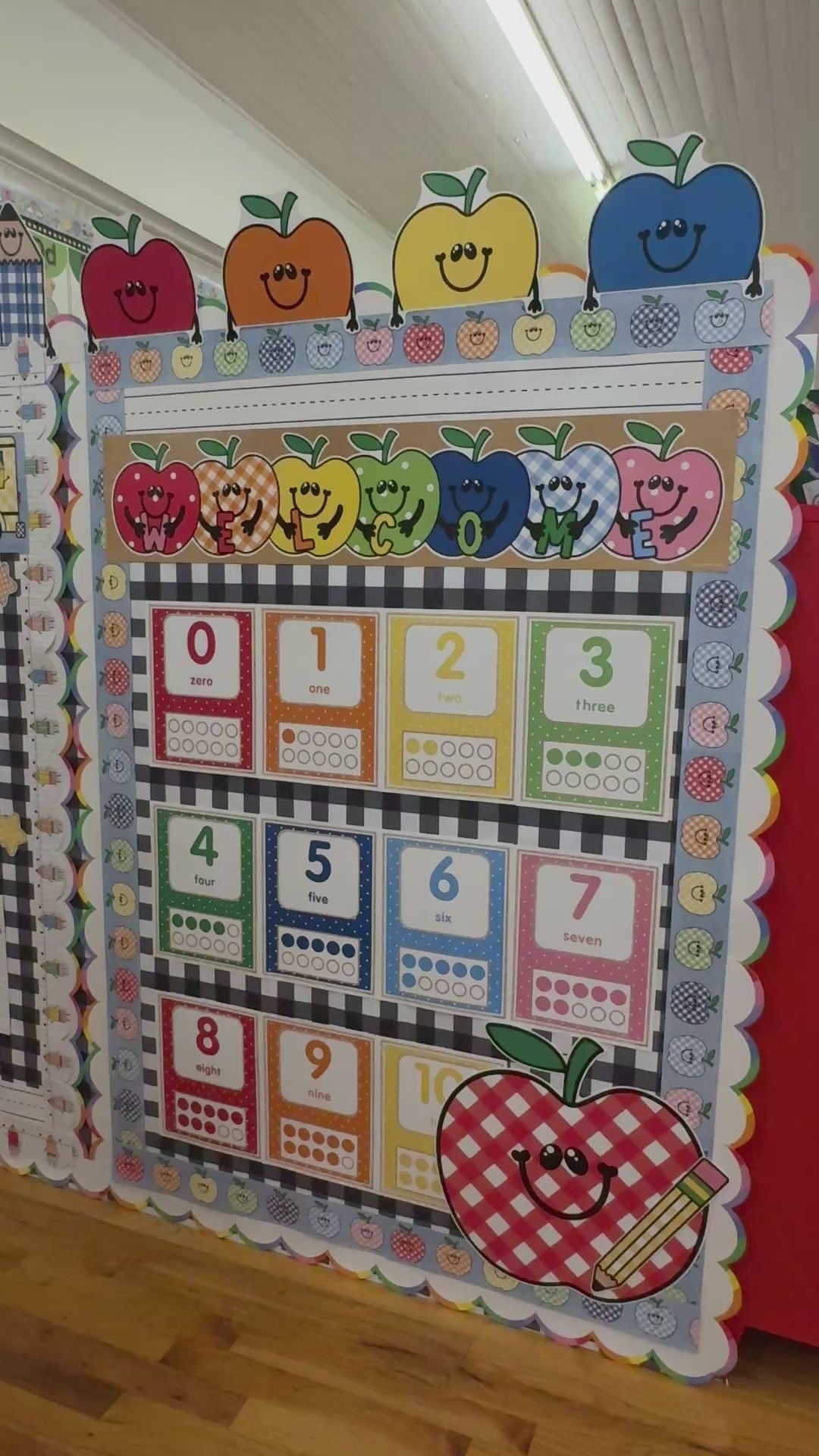 Printable Retro Number Cards | 90s Teacher
