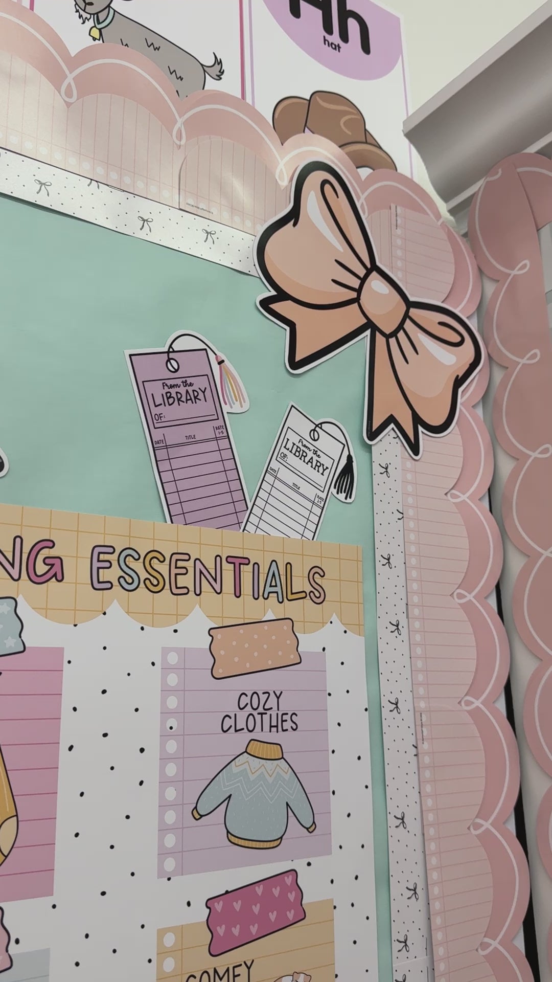 Boho pastel reading essentials poster