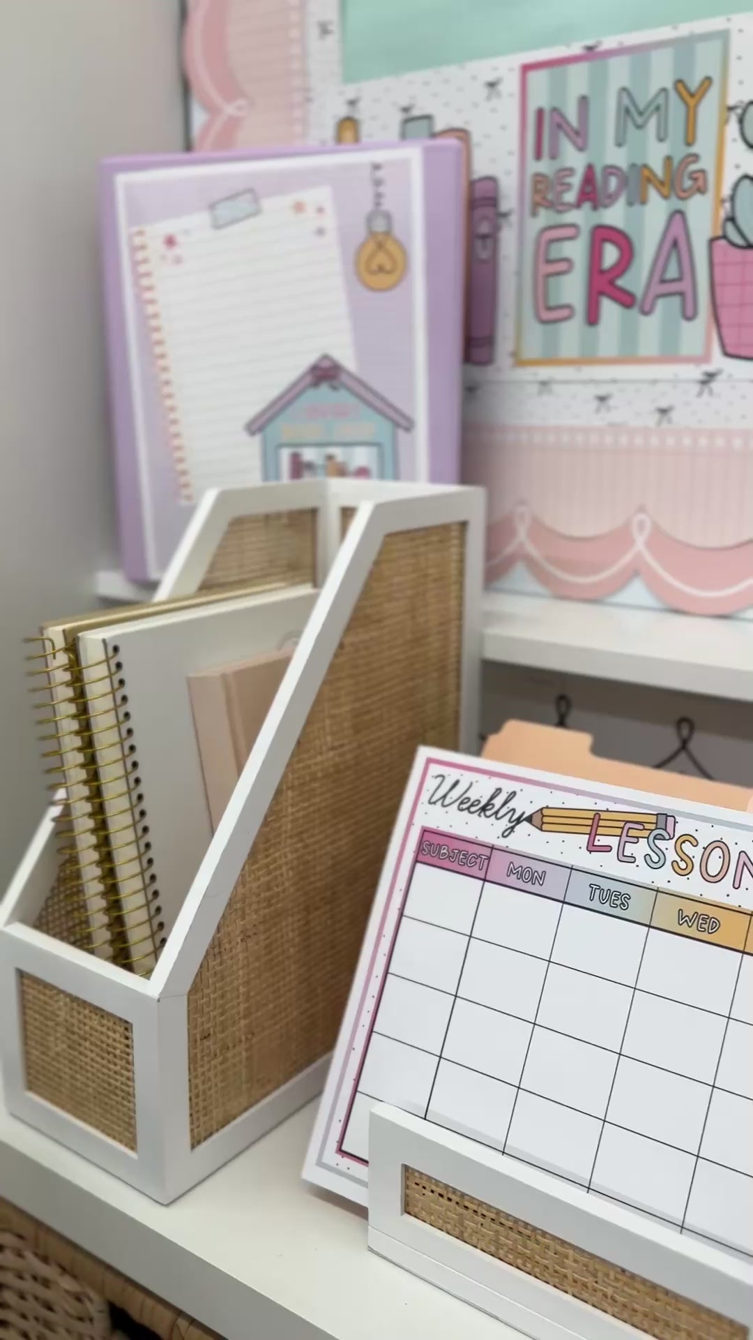 Pastel green cactus in pink pot 