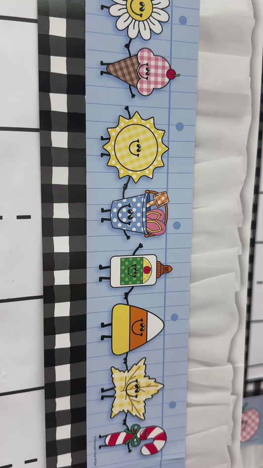 90s teacher happy little moments border 