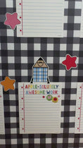 Load and play video in Gallery viewer, Black Gingham Bulletin Board Paper 25ft. | Schoolgirl Style x Fadeless®
