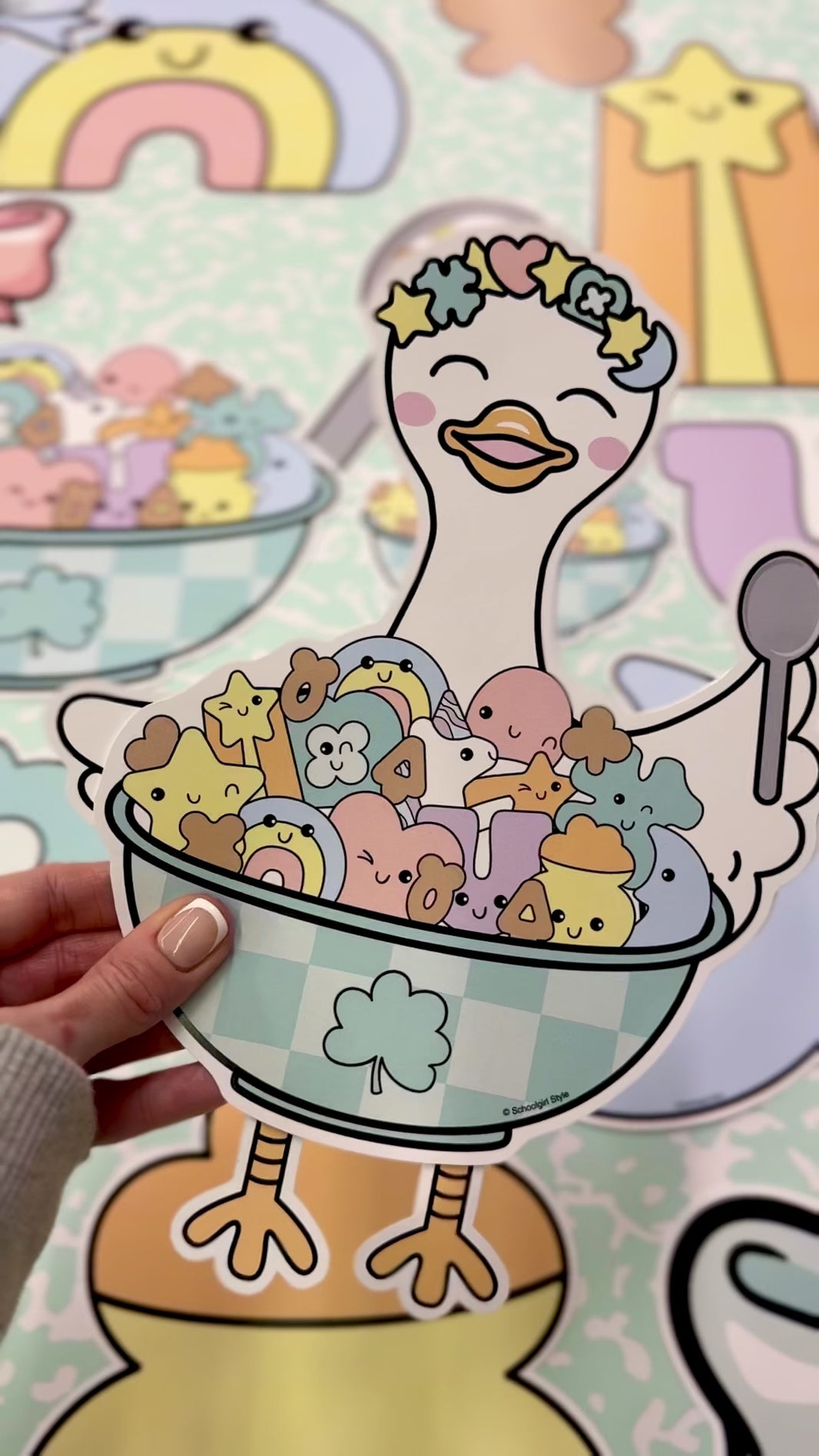 St. Patrick's Day classroom goose