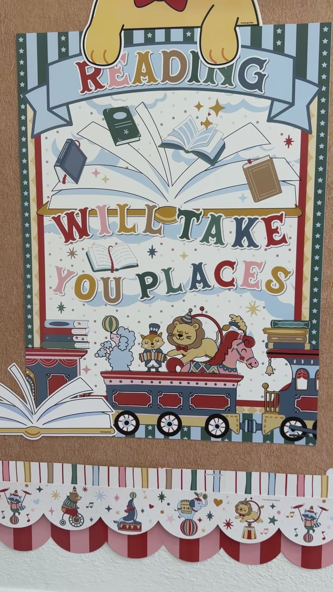 storybook circus reading will take you places poster