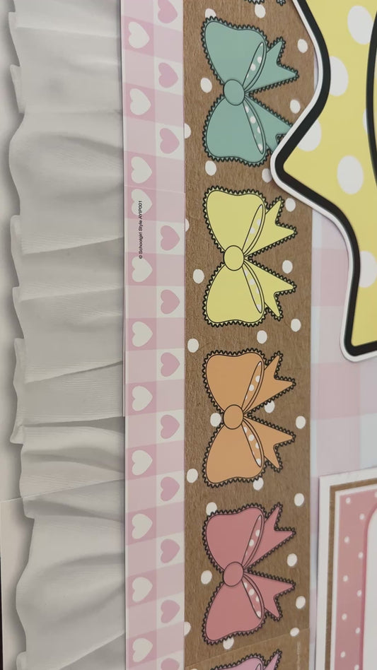 Bow-tied Pastels Border | A Year In Pastel