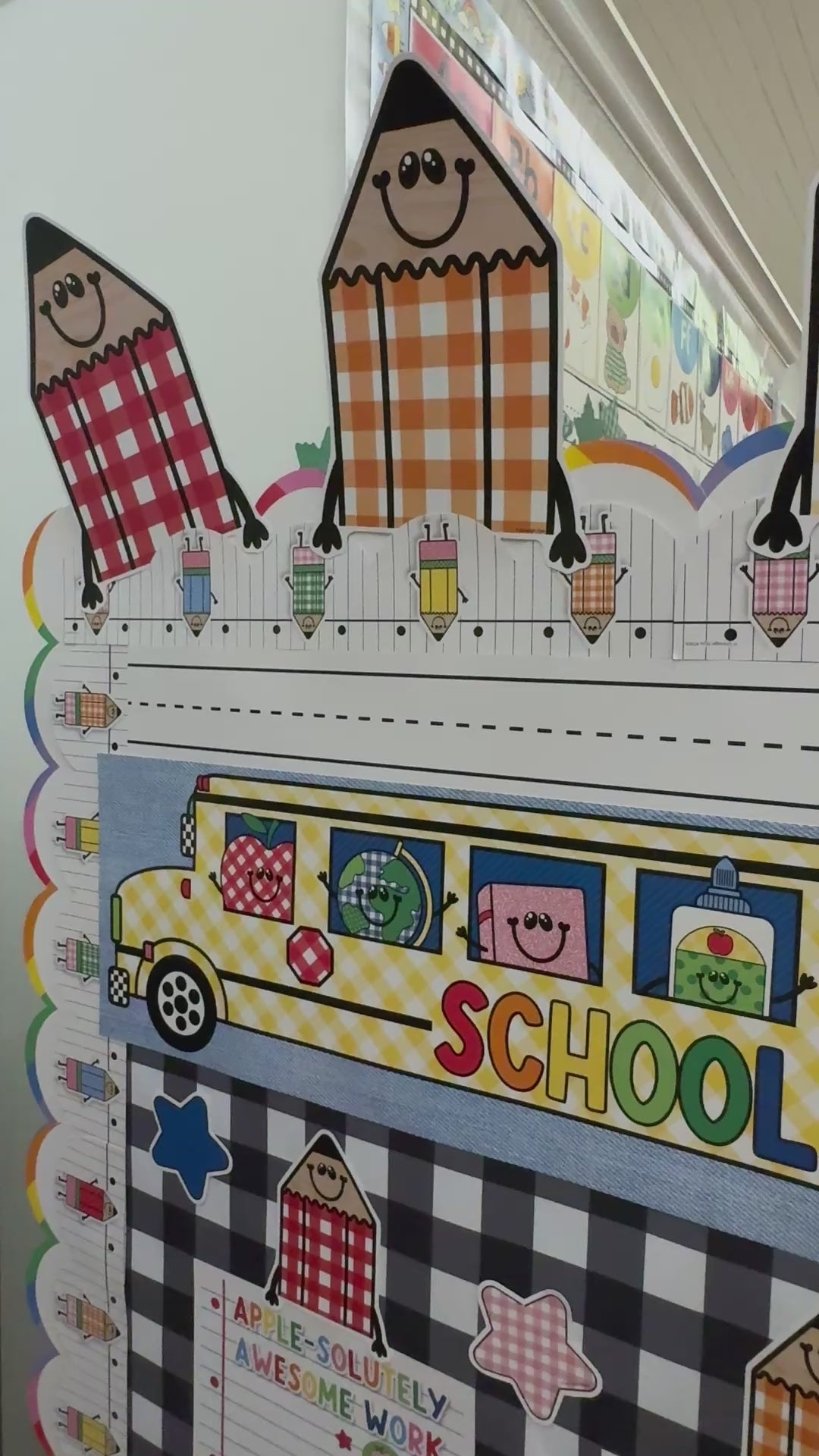 90s teacher pencil cutouts