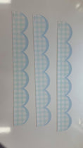 Load and play video in Gallery viewer, light blue and white gingham pastel border 
