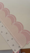 Load and play video in Gallery viewer, Daybreak pastel pink with white loop border, sincerely yours pastel pink notebook paper border, seriously darling black bows border
