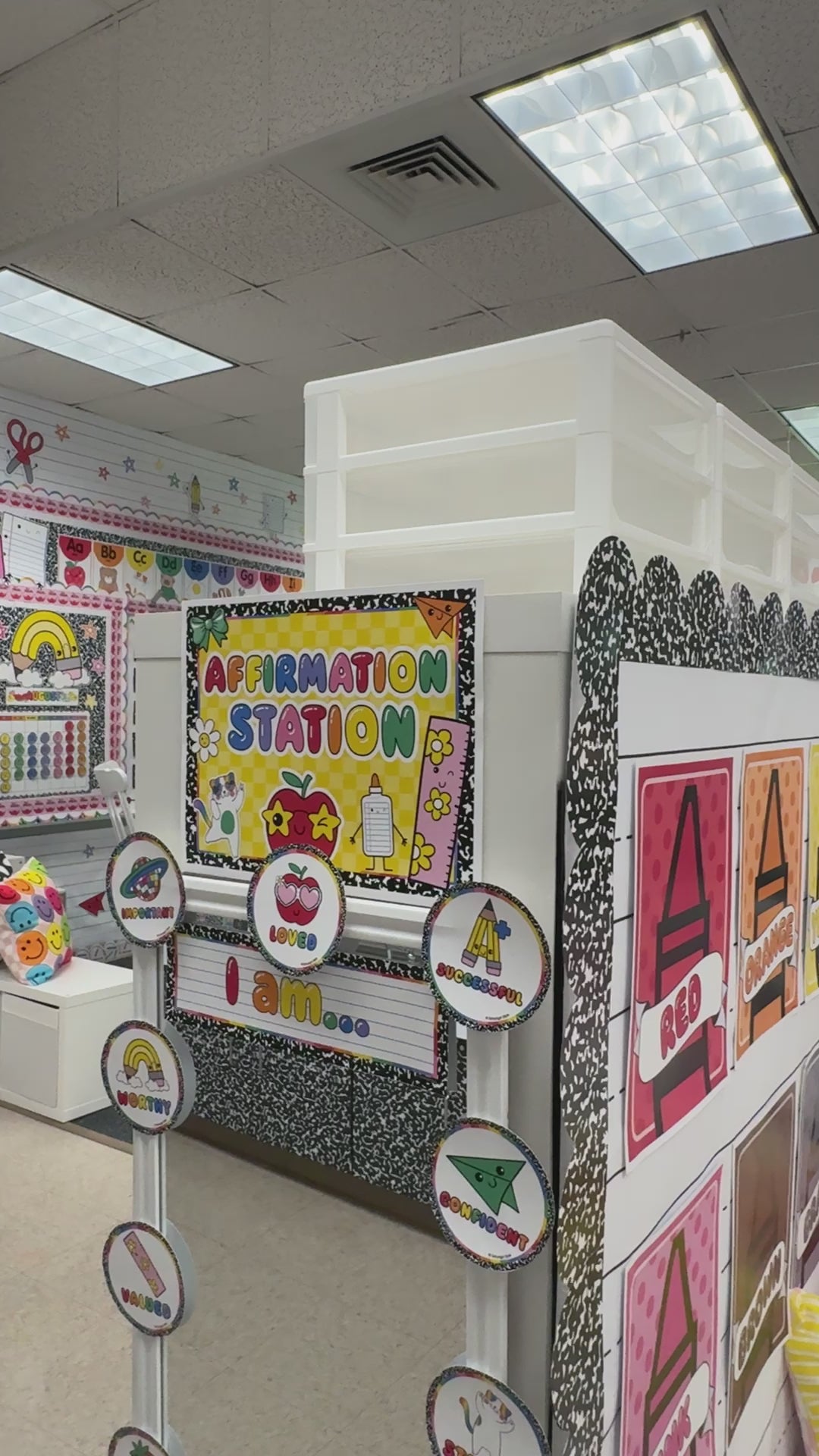 bright rainbow affirmation station 