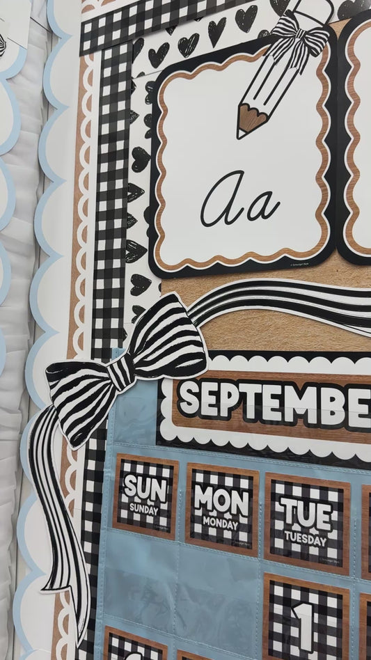 Classic Black and White Cursive Alphabet Posters | Simply Sweet
