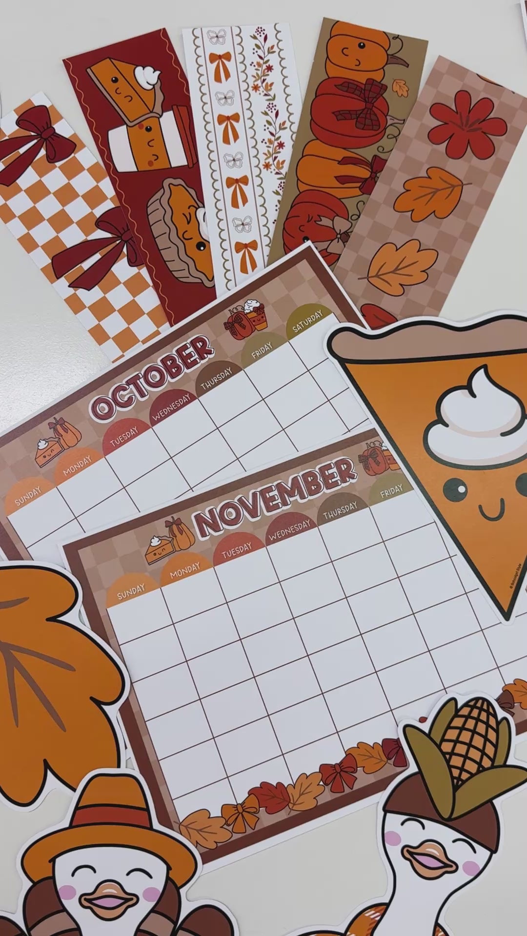 thanksgiving editable calendars and newsletters 