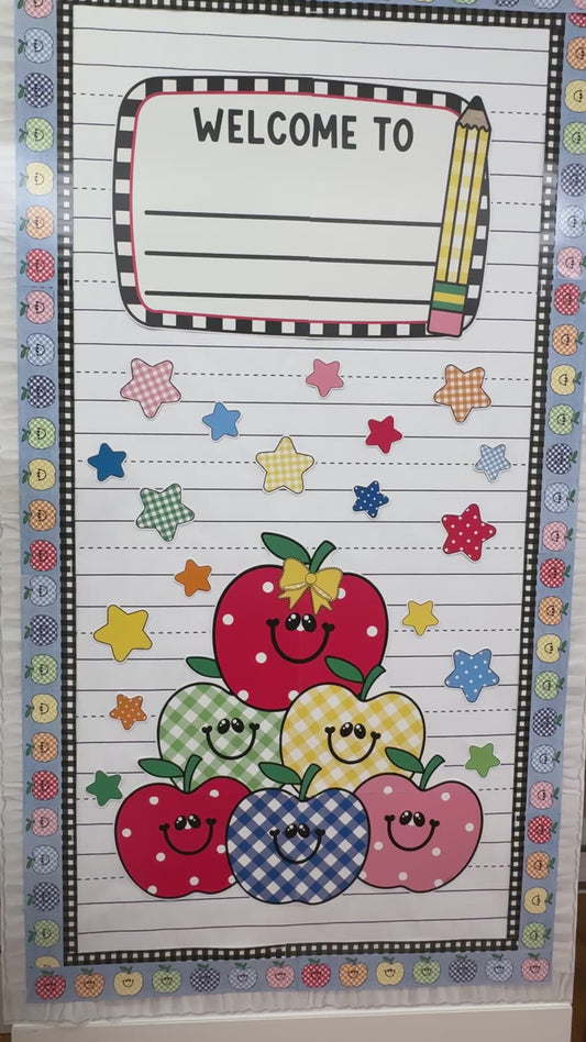 90s teacher retro door decor