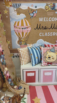 Load and play video in Gallery viewer, emerald Stripe Classroom Pillow Cover
