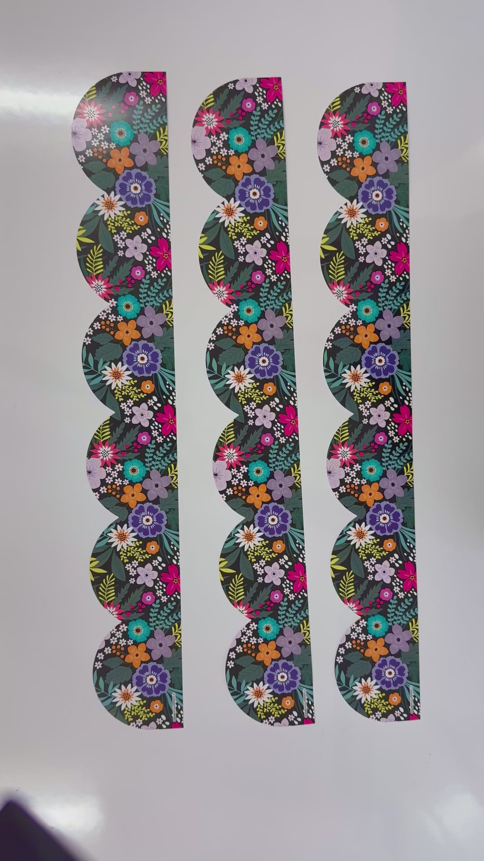 Colorful wildflower border  