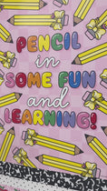 Load and play video in Gallery viewer, Pencil in some fun bright rainbow classroom poster 
