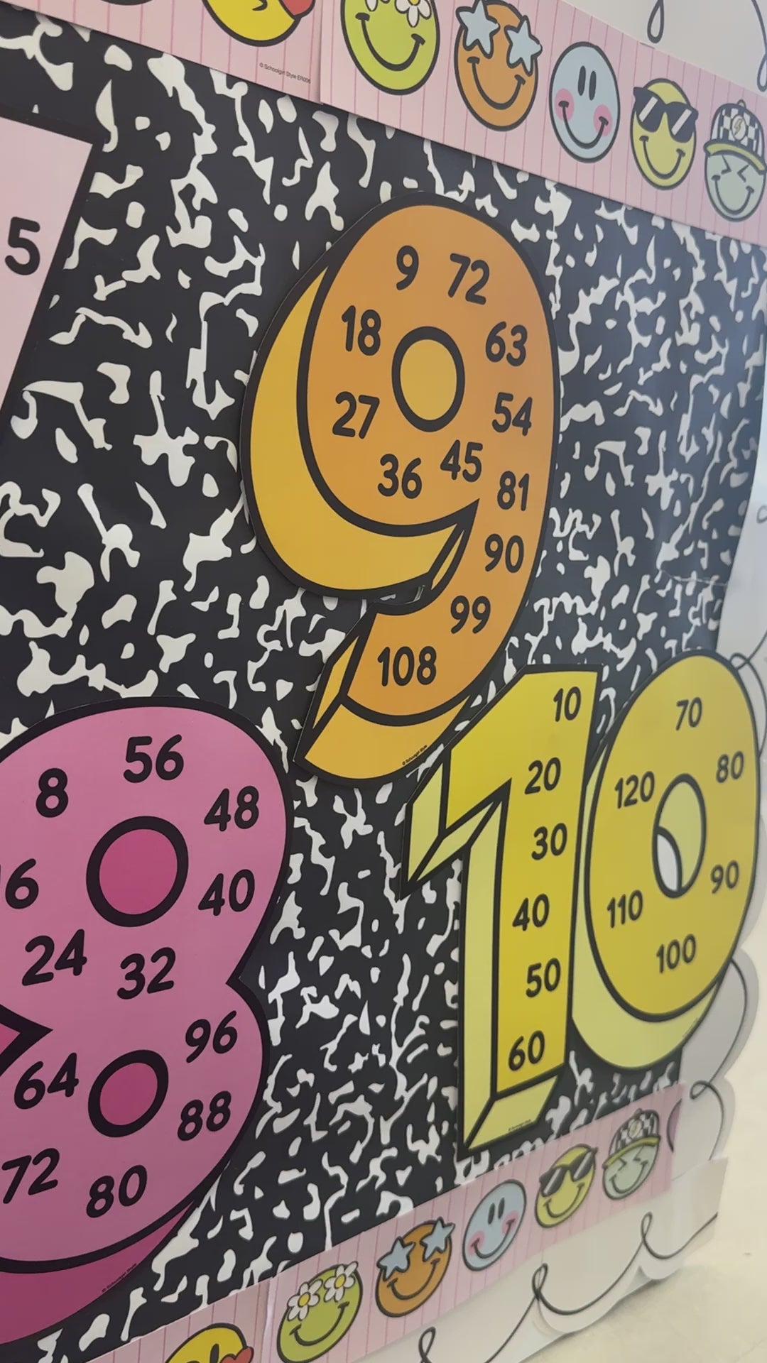 rainbow pastel skip counting posters 