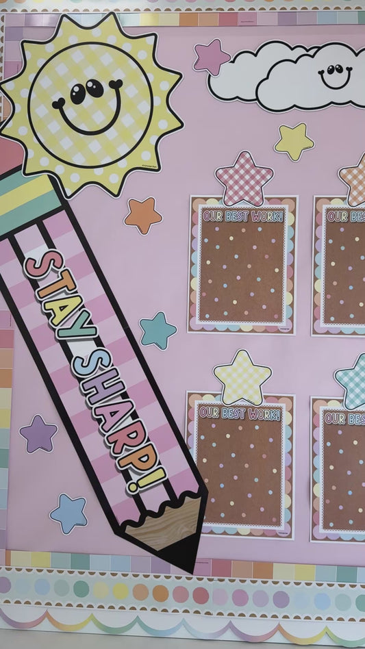 Printable Stay Sharp Pencil Statement Piece | A Year In Pastel