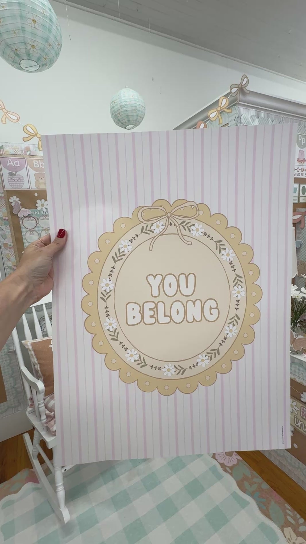 You Belong Calming Poster