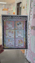 Load and play video in Gallery viewer, cat good morning classroom posters 

