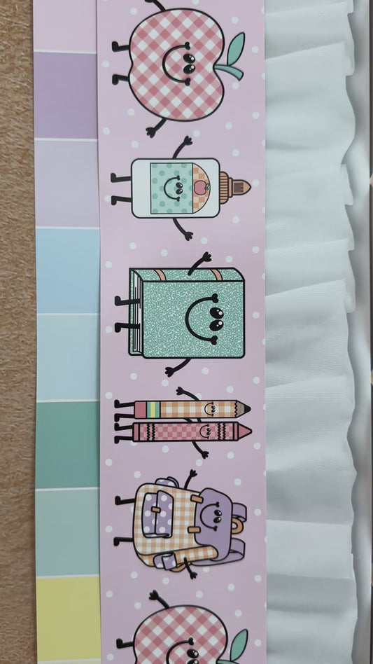 Back To School Friends Border | A Year In Pastel