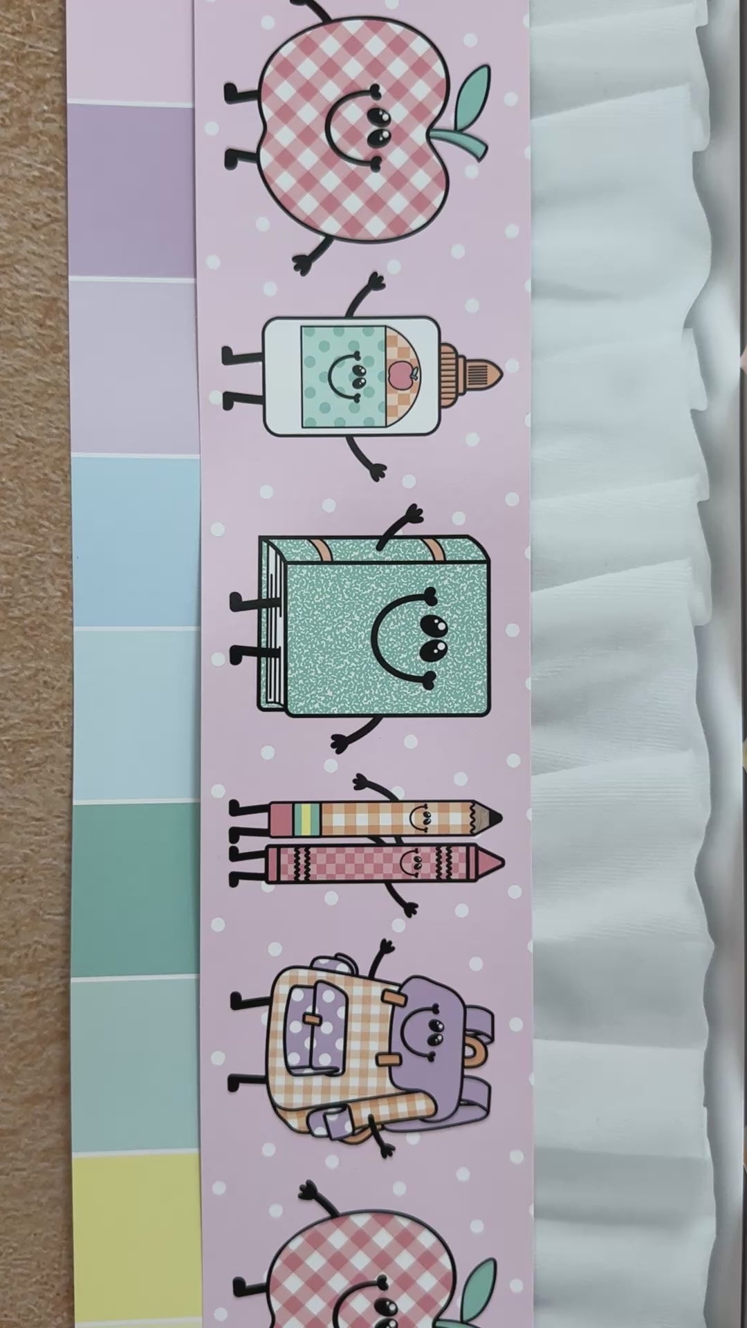Back To School Friends Border | A Year In Pastel