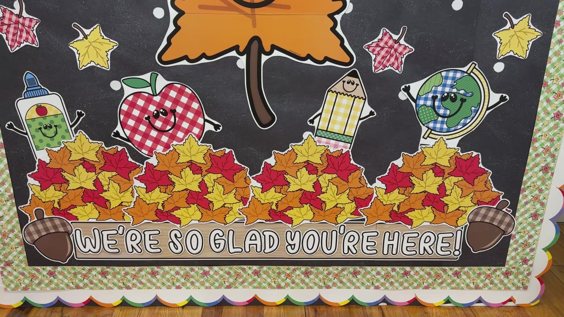 90s teacher fall bulletin board set 