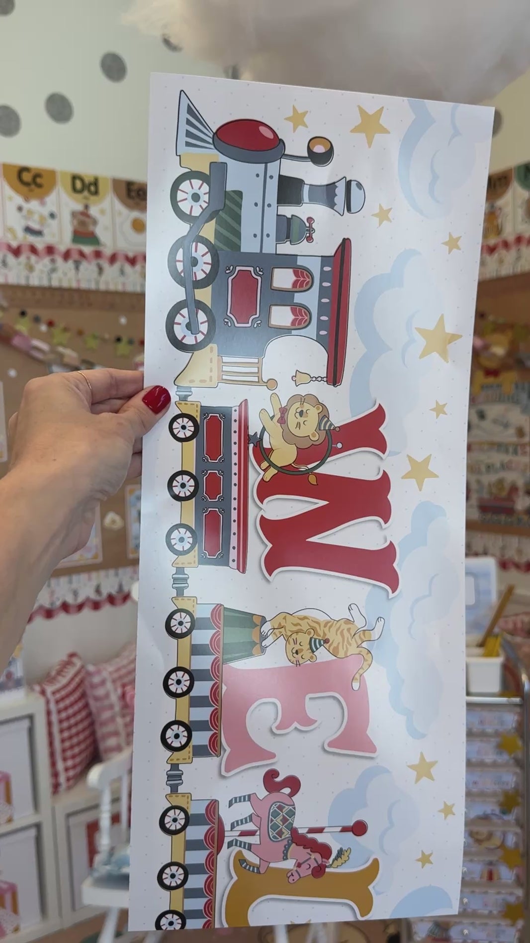 Vintage Welcome Train Statement Piece | Storybook Circus