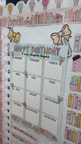 Load and play video in Gallery viewer, Boho pastel birthday chart with months 
