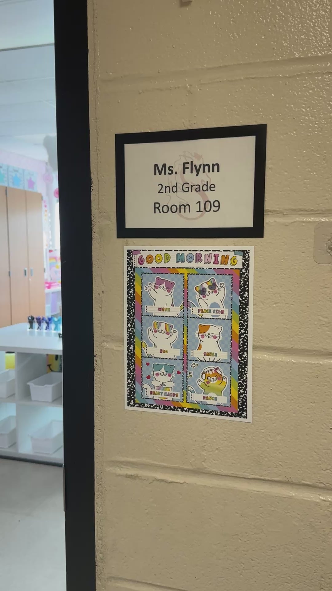 rainbow pastel good morning posters 