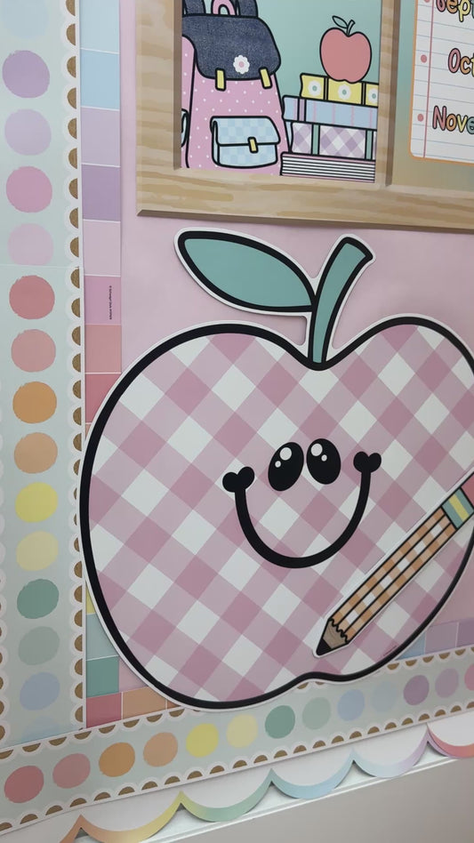 Printable Apple Jumbo Cutout | A Year In Pastel