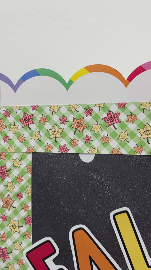 90s teacher fall border