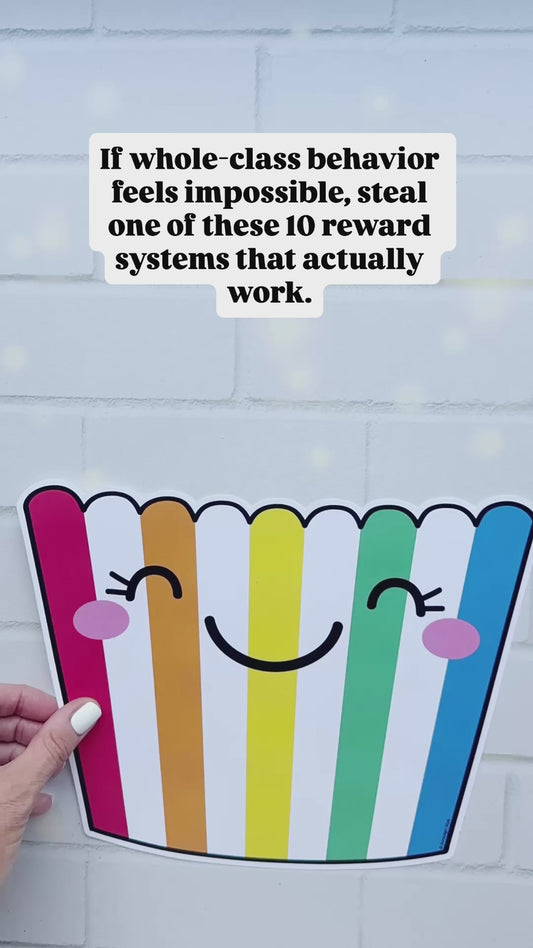 Printable Rainbow Classroom Rewards System Sets