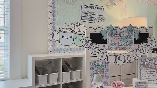 Printable January Dramatic Play Hot Cocoa Stand