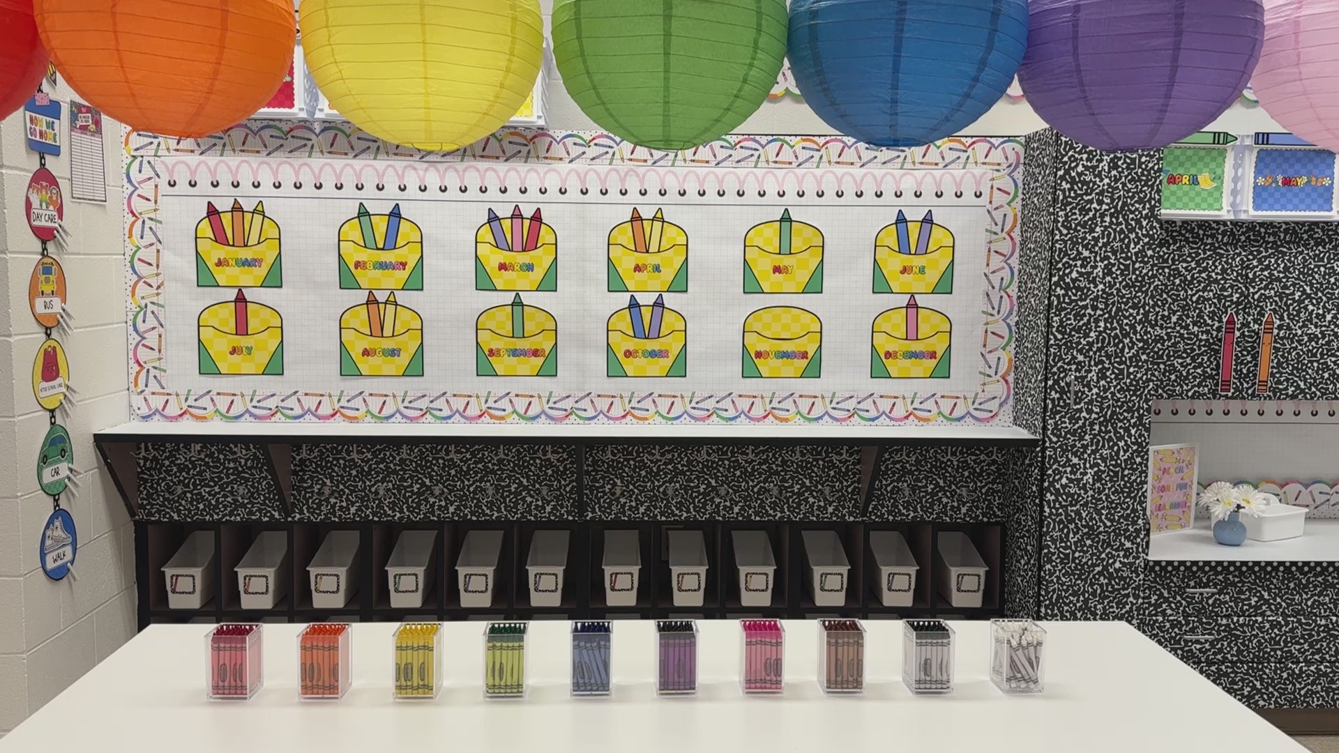 bright rainbow lantern 7 pack 