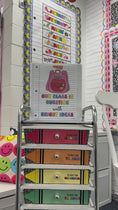 Load and play video in Gallery viewer, bright rainbow 10 drawer editable classroom cart labels 
