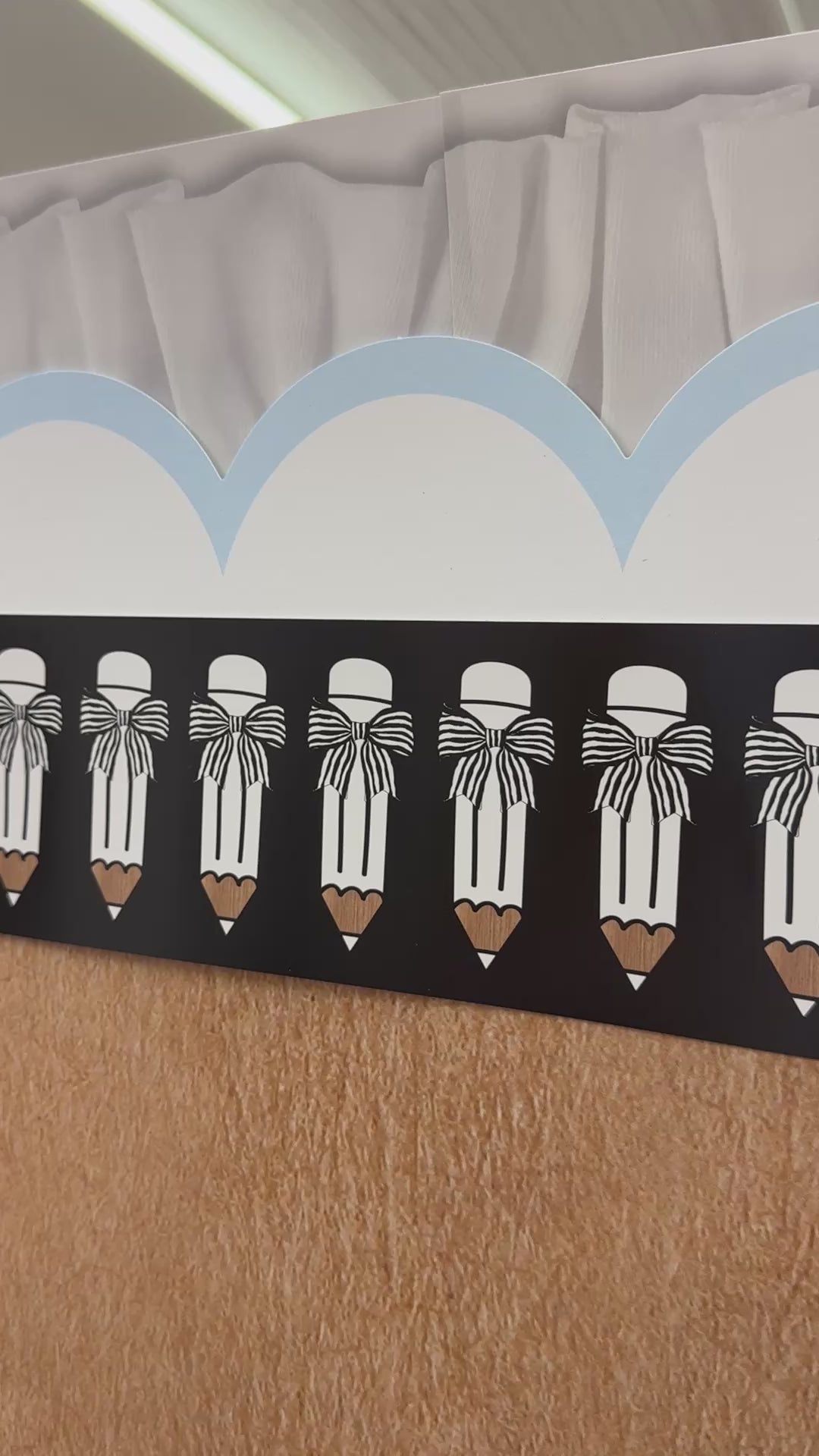 simply sweet black and white pencil border