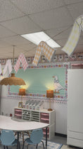 Load and play video in Gallery viewer, Pastel fabric ties bulletin board cutouts 
