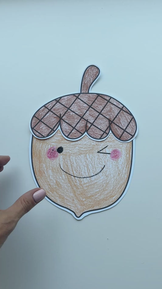 Happy Acorn Fall Craft