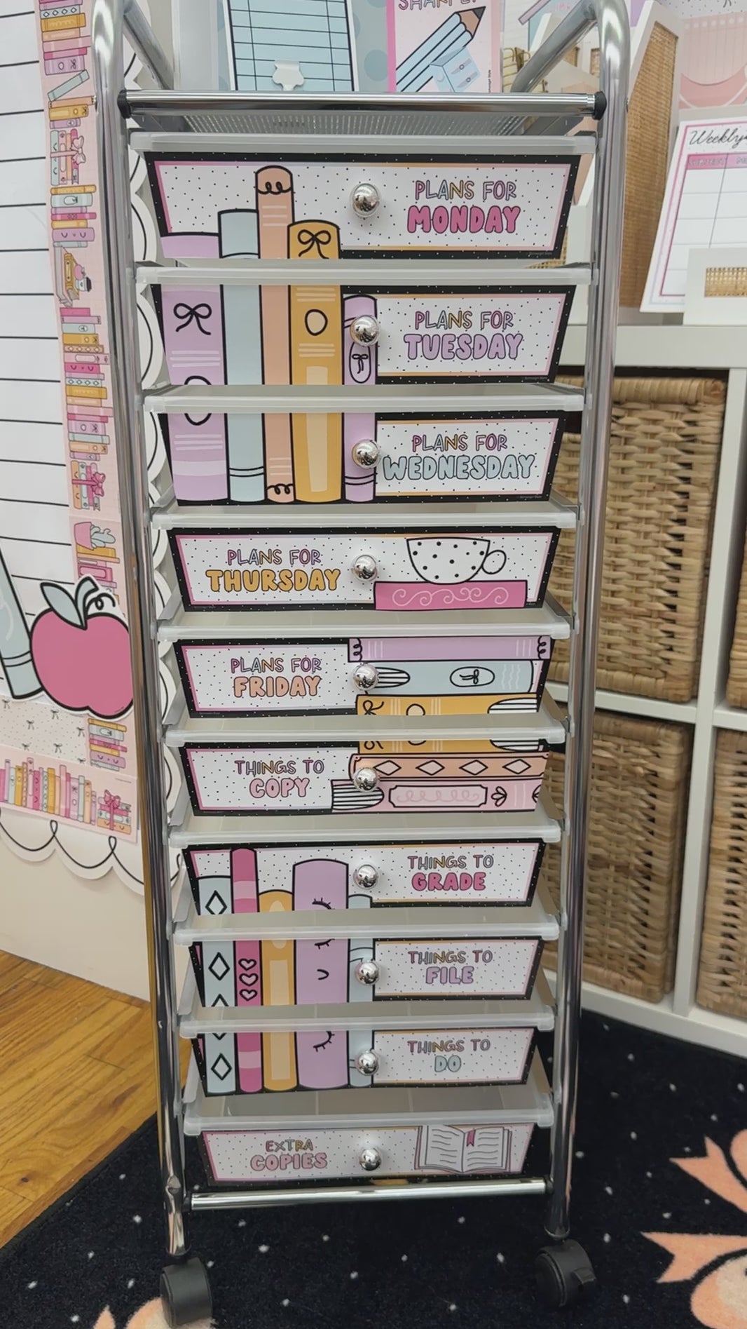 Boho Pastel bookmark cutouts 