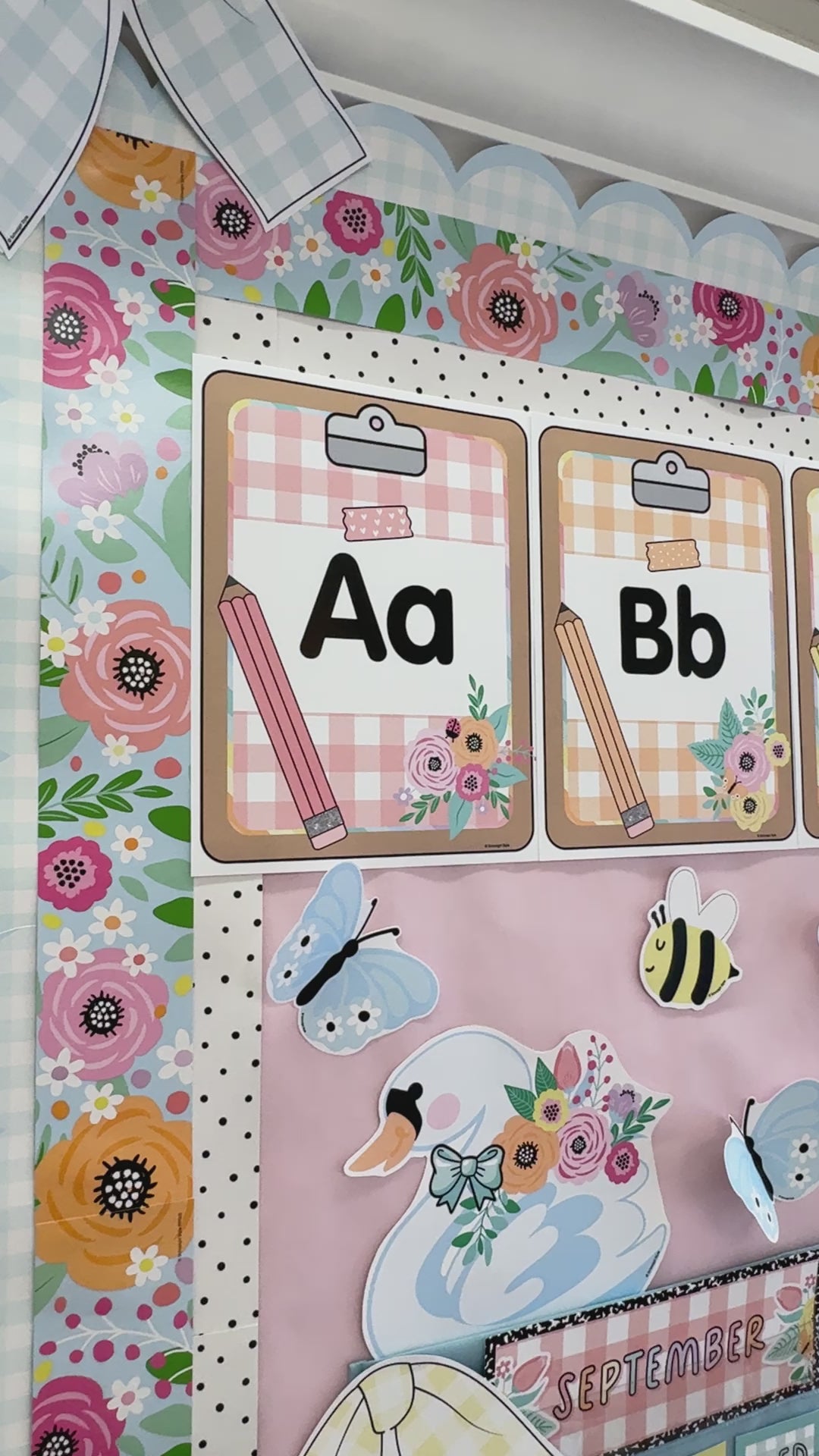 pastel manuscript clipboard alphabet chards 