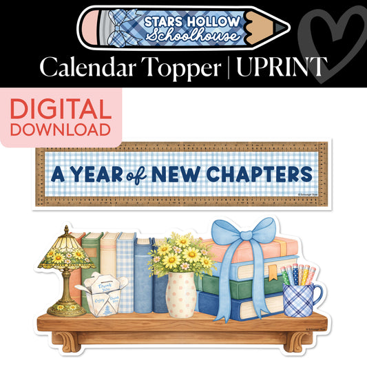 Printable Cozy Calendar Topper | School in Stars Hollow