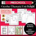 Load image into Gallery viewer, Printable Preschool October Thematic Unit Bundle
