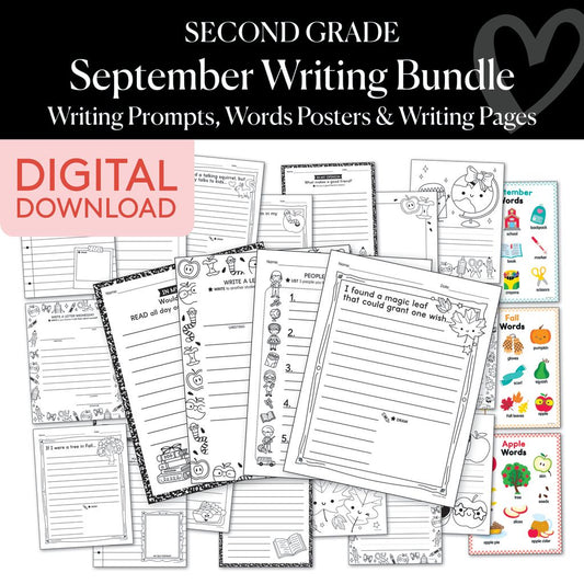 Second Grade September Writing Bundle