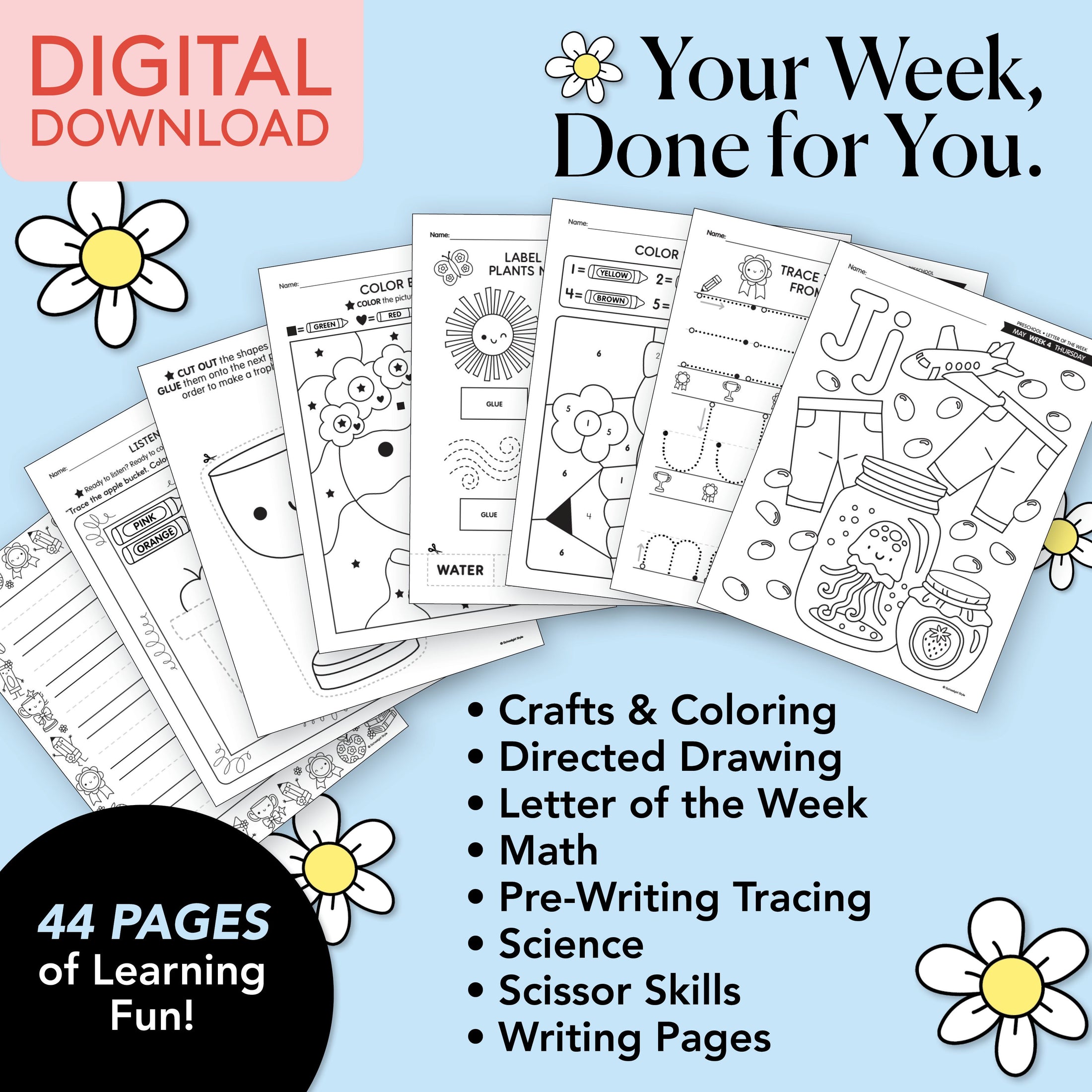 Printable Preschool May Week 4 Resources