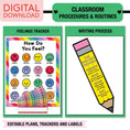 Load image into Gallery viewer, Printable Ultimate Rainbow Classroom Management and Organization Bundle
