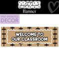 Load image into Gallery viewer, Classic Black and White Kraft Paper Banner | Simply Sweet
