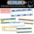 Load image into Gallery viewer, Printable Cozy Editable Classroom Name Plates | School in Stars Hollow

