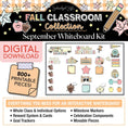 Load image into Gallery viewer, Printable Pastel Fall September Whiteboard Kit
