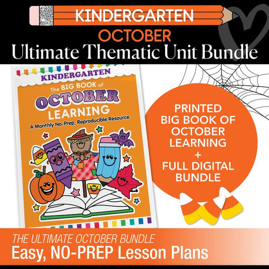Big Book of October Kindergarten Thematic Unit Bundle
